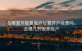 在哪里开股票账户股票开户收费吗，去哪儿开股票账户