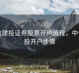 中信建投证券股票开户流程，中信建投开户步骤