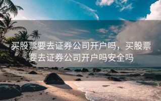 买股票要去证券公司开户吗，买股票要去证券公司开户吗安全吗
