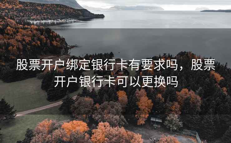 股票开户绑定银行卡有要求吗，股票开户银行卡可以更换吗