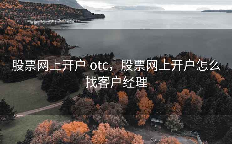 股票网上开户 otc，股票网上开户怎么找客户经理