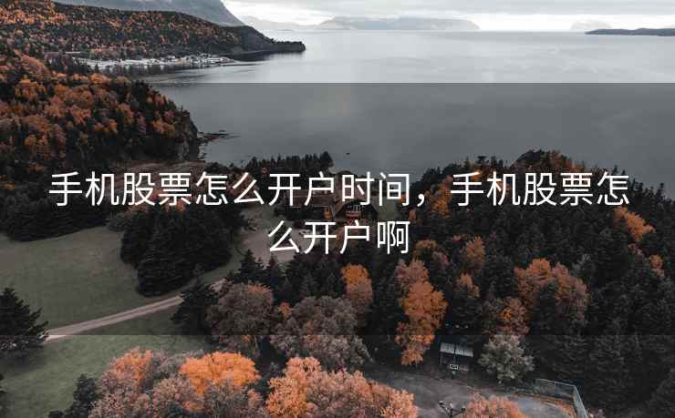 手机股票怎么开户时间，手机股票怎么开户啊